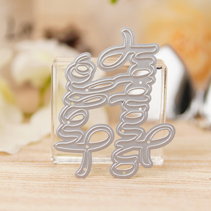 "A Happy Hello" Phrase Metal Cutting Dies