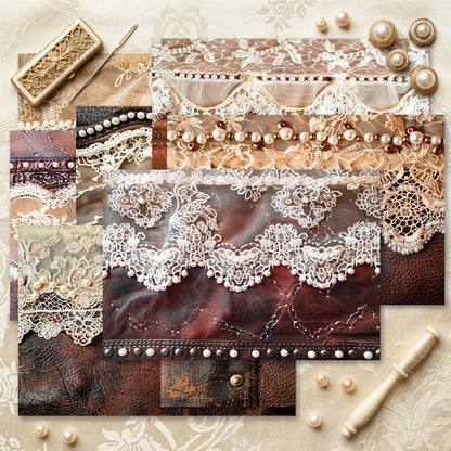 A5 Vintage Lace Journal Scrapbook Paper