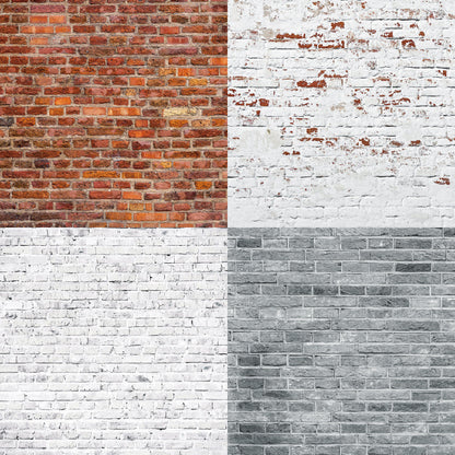 24PCS 6" Brick Wall Texture Scrapbook Paper & Cardstock