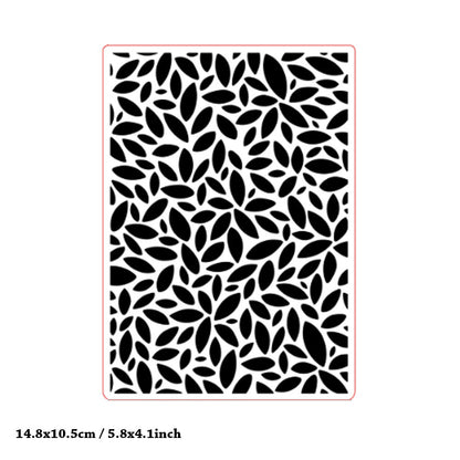 Leaves Pattern Plastic Embossing Folder