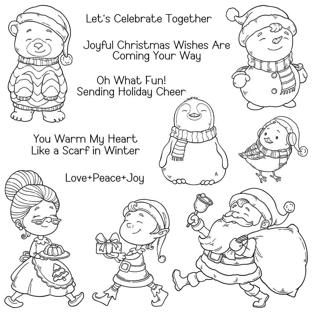 Santa Claus Snowman Dies & Stamps Set