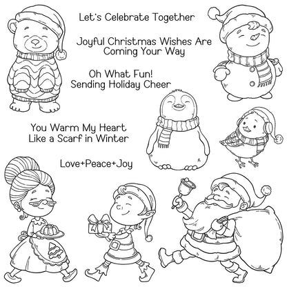 Santa Claus Snowman Dies & Stamps Set