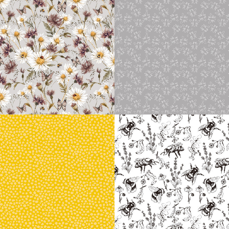 24PCS 6" Bee Honey Scrapbook Paper & Cardstock