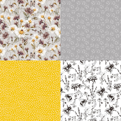 24PCS 6" Bee Honey Scrapbook Paper & Cardstock