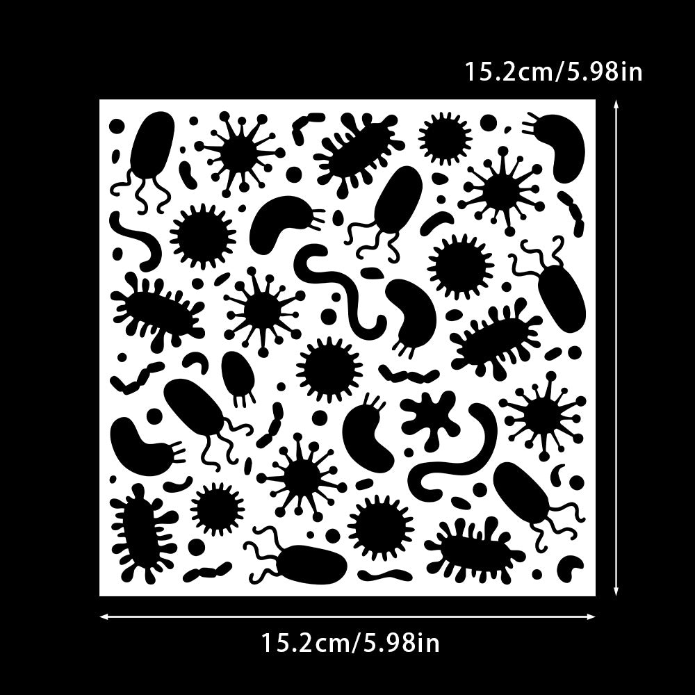 Paramecium Pattern DIY Painting Hollow Stencil