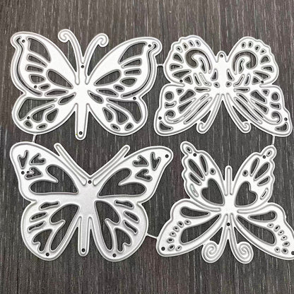 4 Pcs Butterflies Cutting Dies