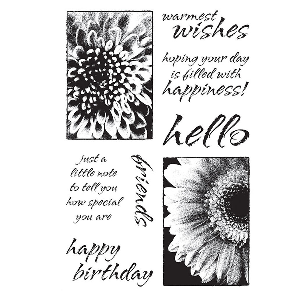 Floral Pattern Clear Stamps