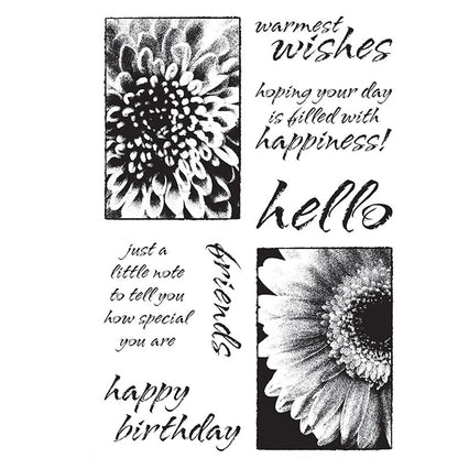 Floral Pattern Clear Stamps