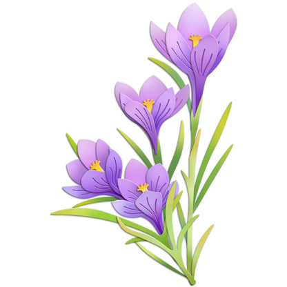 Crocus Flower Metal Cutting Dies