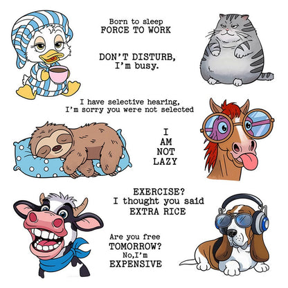 Funny Animals Dies & Stamps Set