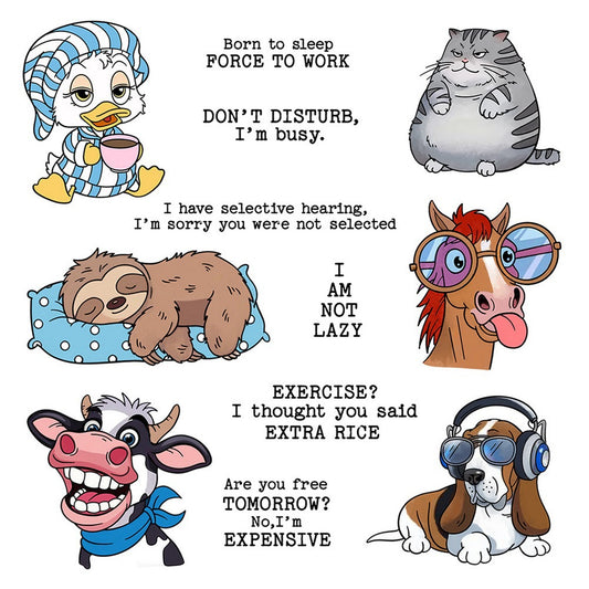 Funny Animals Dies & Stamps Set