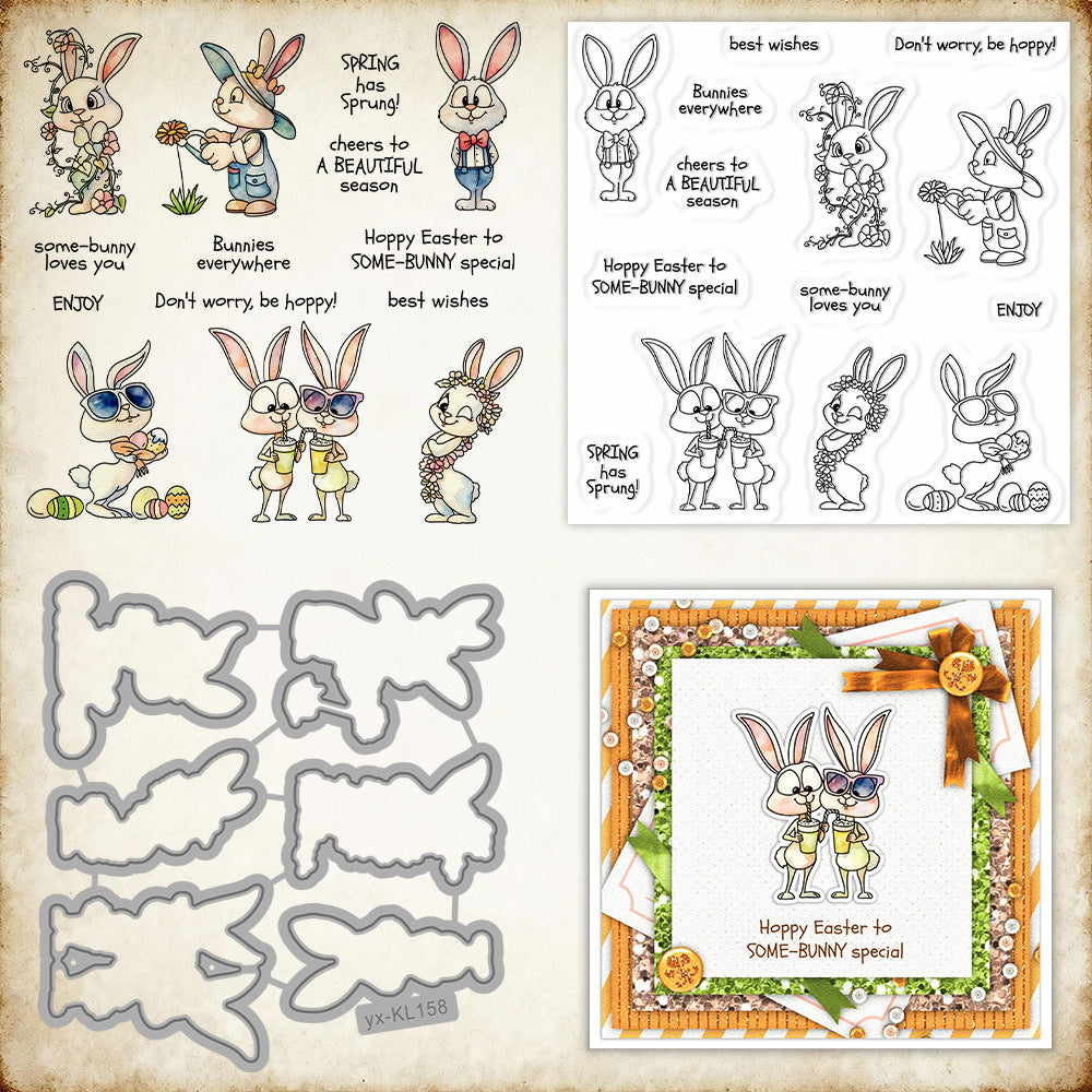 Easter Bunny Dies & Stamps Set