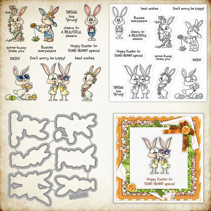 Easter Bunny Dies & Stamps Set