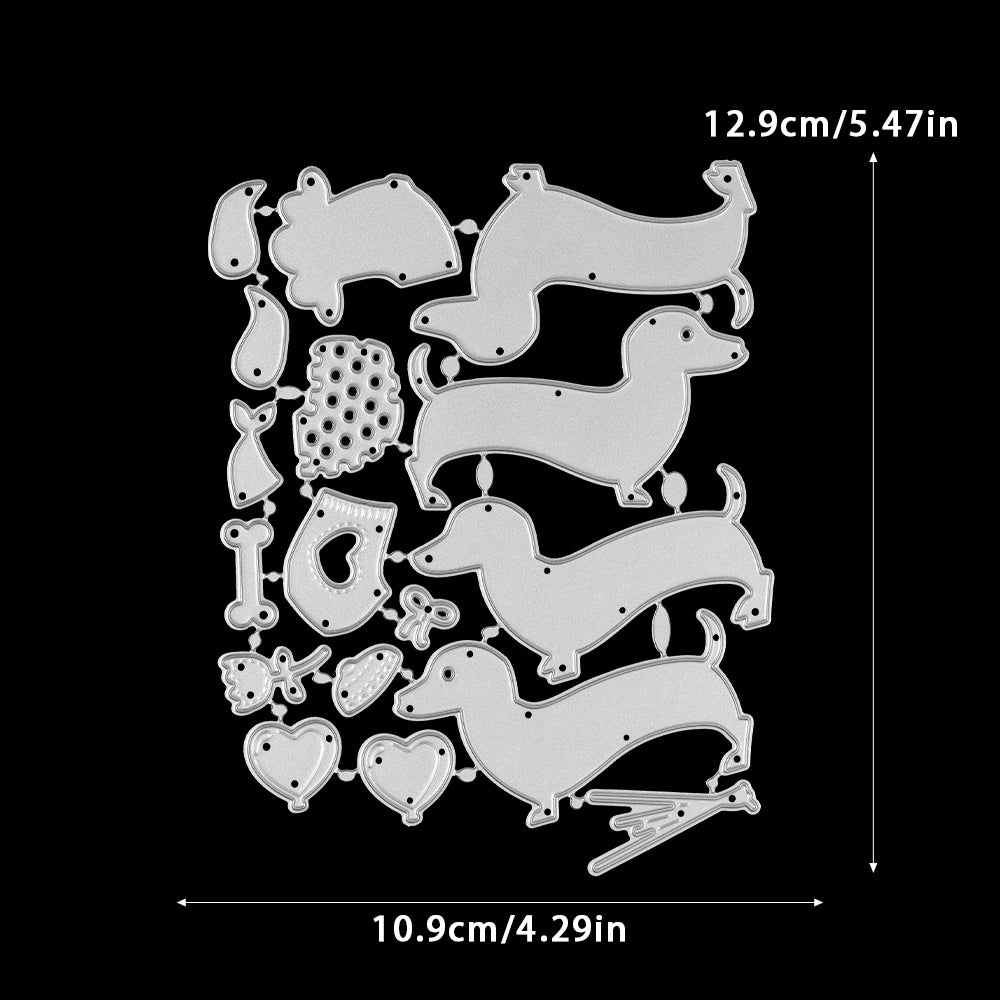 Valentine's Day Pet Dog Metal Cutting Dies