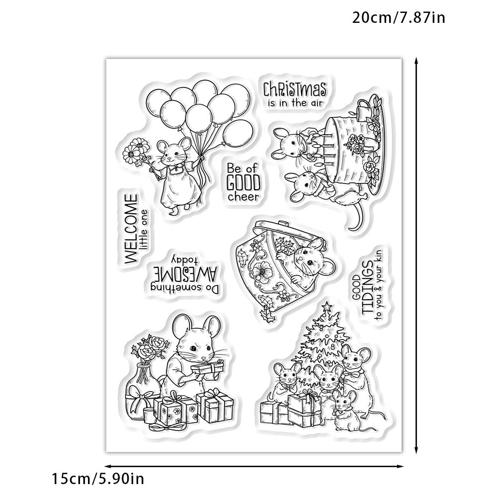 Mouse Birthday Party Clear Stamps