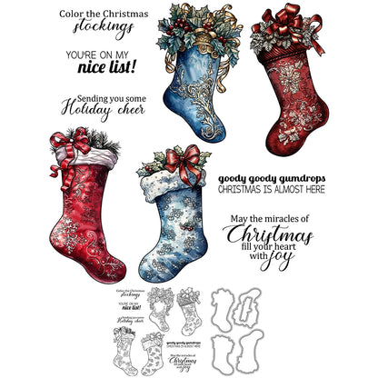 Christmas Stockings Dies & Stamps Set