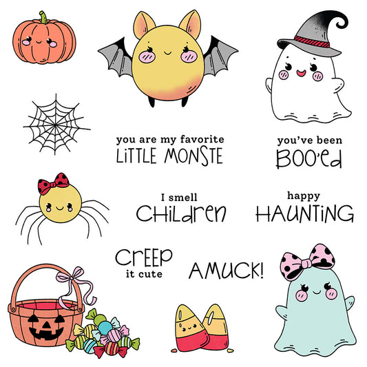 Halloween Ghost Dies & Stamps Set