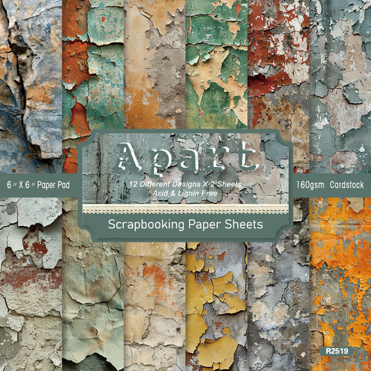 24PCS 6" Apart Scrapbook Paper & Cardstock