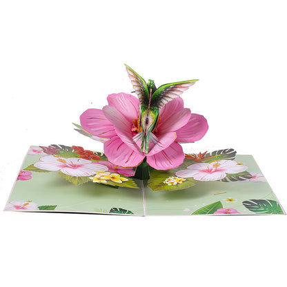 3D Romantic Butterflies Pop-Up Greeting Card