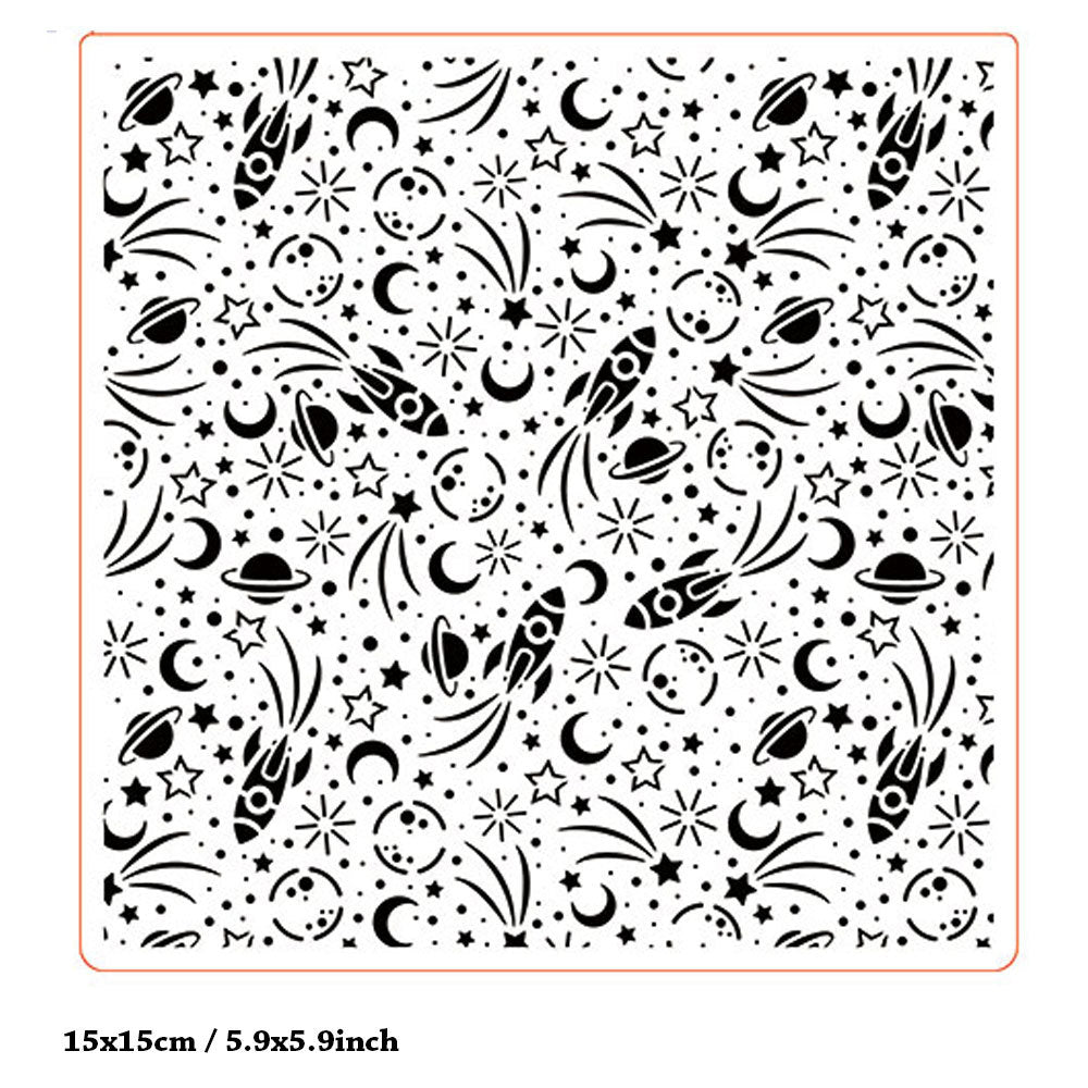 Galaxy Pattern Plastic Embossed Folder