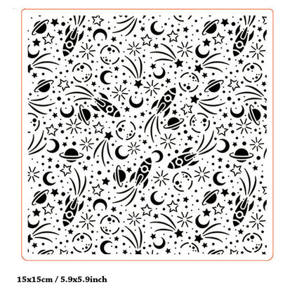 Galaxy Pattern Plastic Embossed Folder