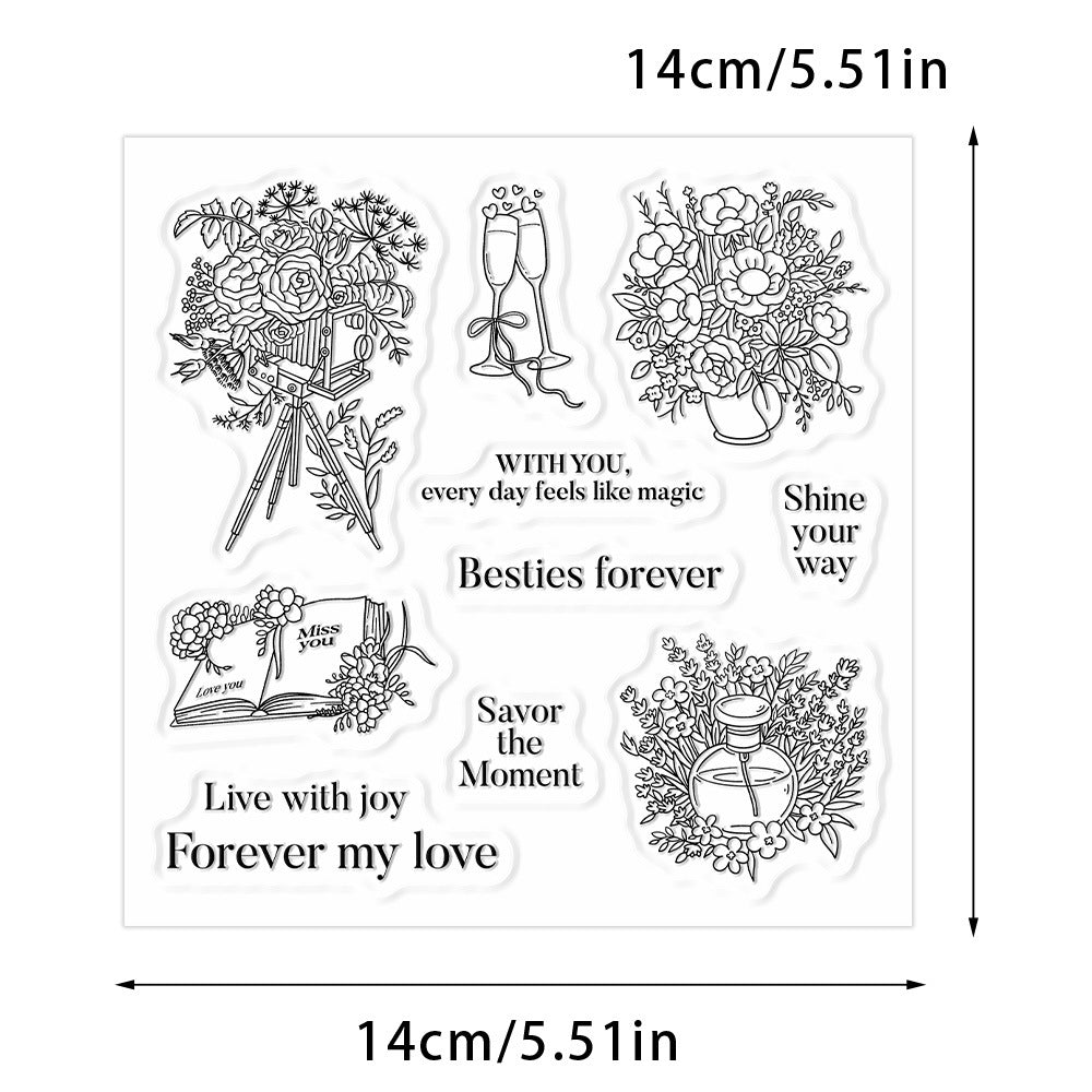 Flowers and Blessings Clear Stamps