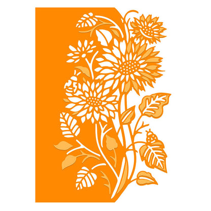 Sunflower Lace Border Cutting Dies