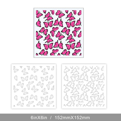 Butterfly Background DIY Painting Hollow Stencil