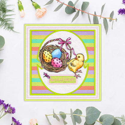 Easter Theme Dies & Stamps Set