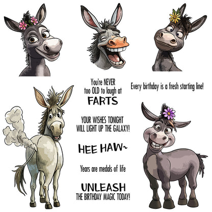 Happy Donkey Dies & Stamps Set