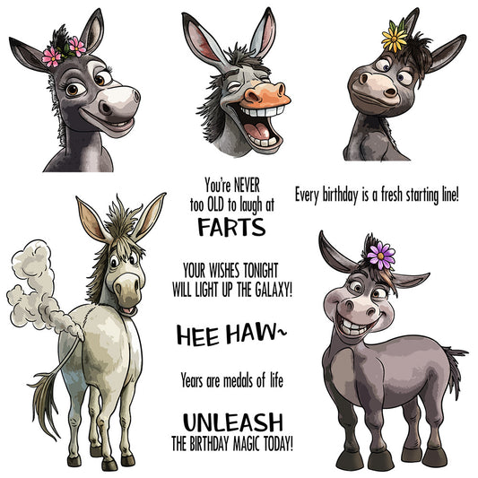 Happy Donkey Dies & Stamps Set