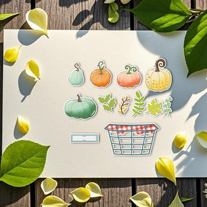 A Basket Of Pumpkins Metal Cutting Dies