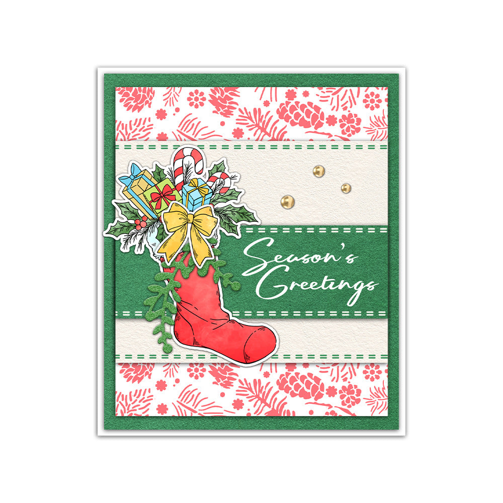 Christmas Socks Dies & Stamps Set