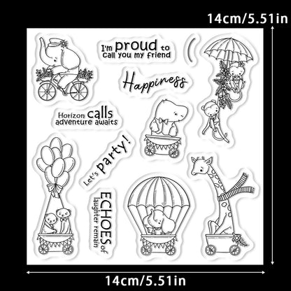 Animal Theme Clear Stamps