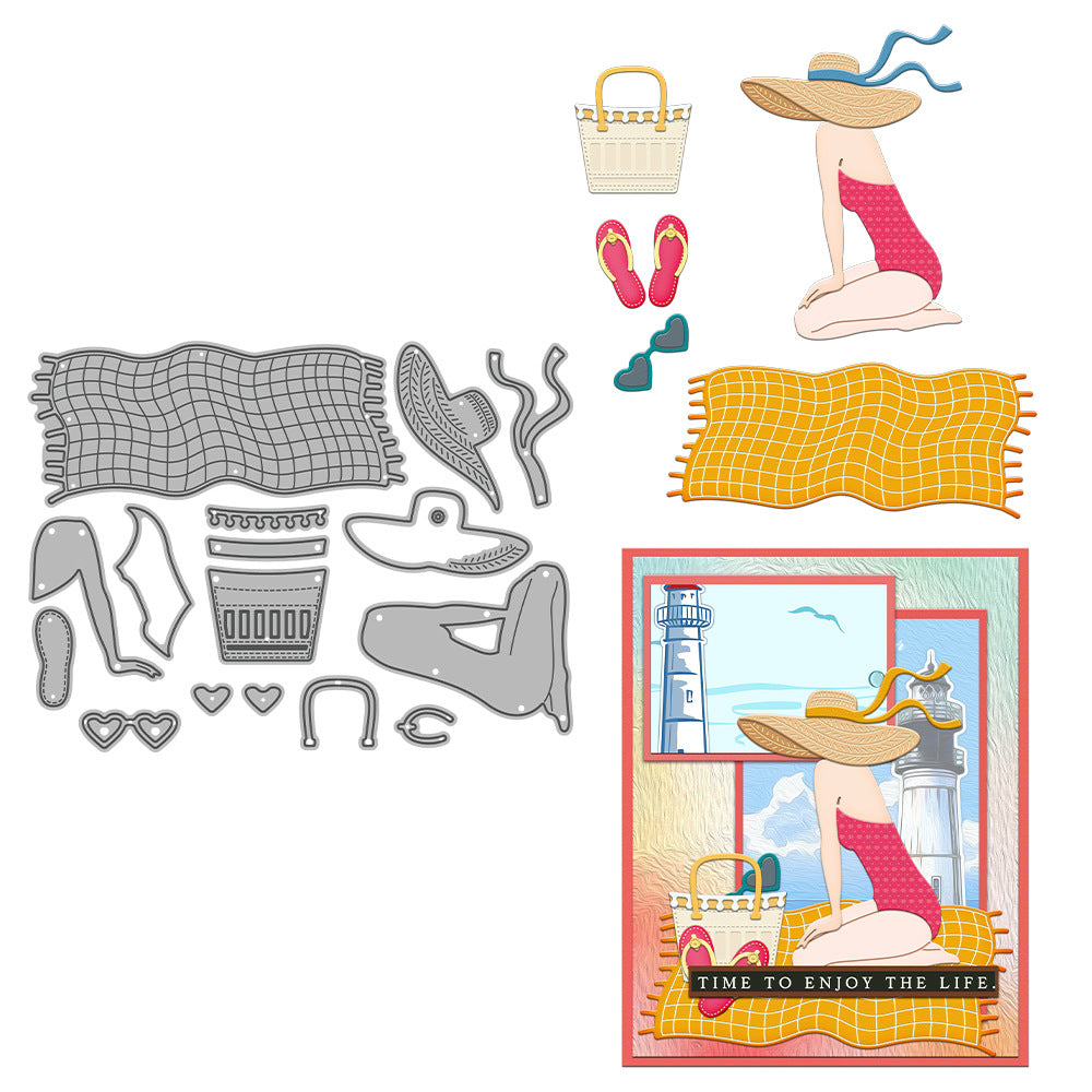 Beach Girl Metal Cutting Dies