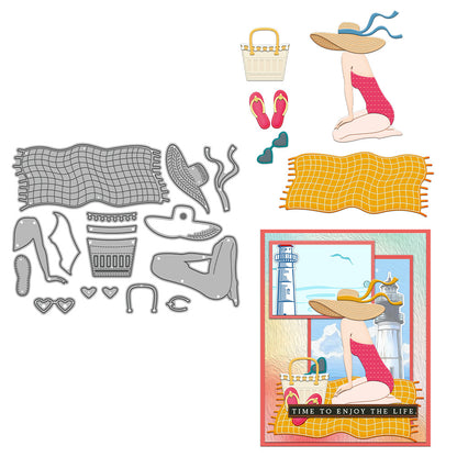 Beach Girl Metal Cutting Dies
