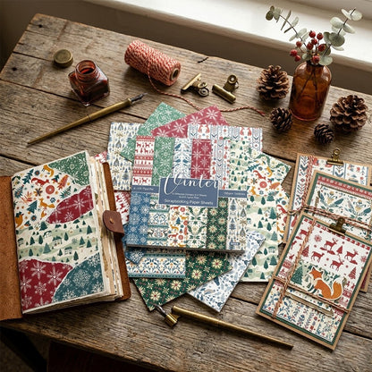 24PCS 6" Christmas Scrapbook Paper & Cardstock