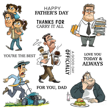 Busy Dad Dies & Stamps Set