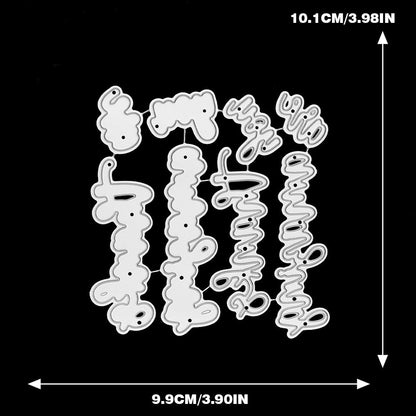 "Thanks You Are Amazing" Phrase Metal Cutting Dies