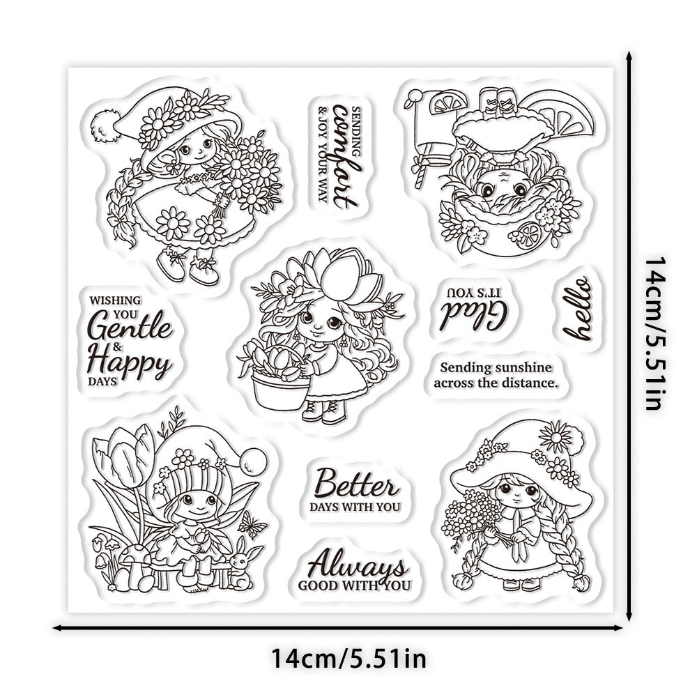 Flower Fairy Clear Stamps