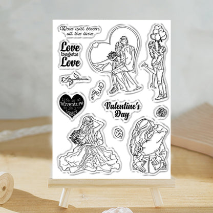 Valentine's Day Theme Dies & Stamps Set