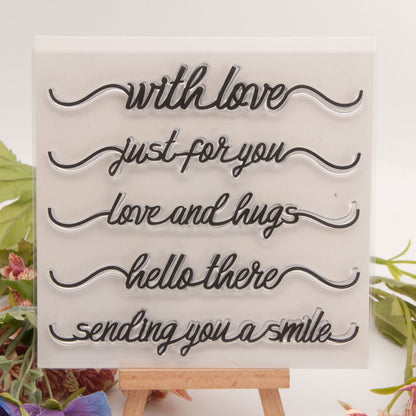 Personalized Letter Words Clear Stamps