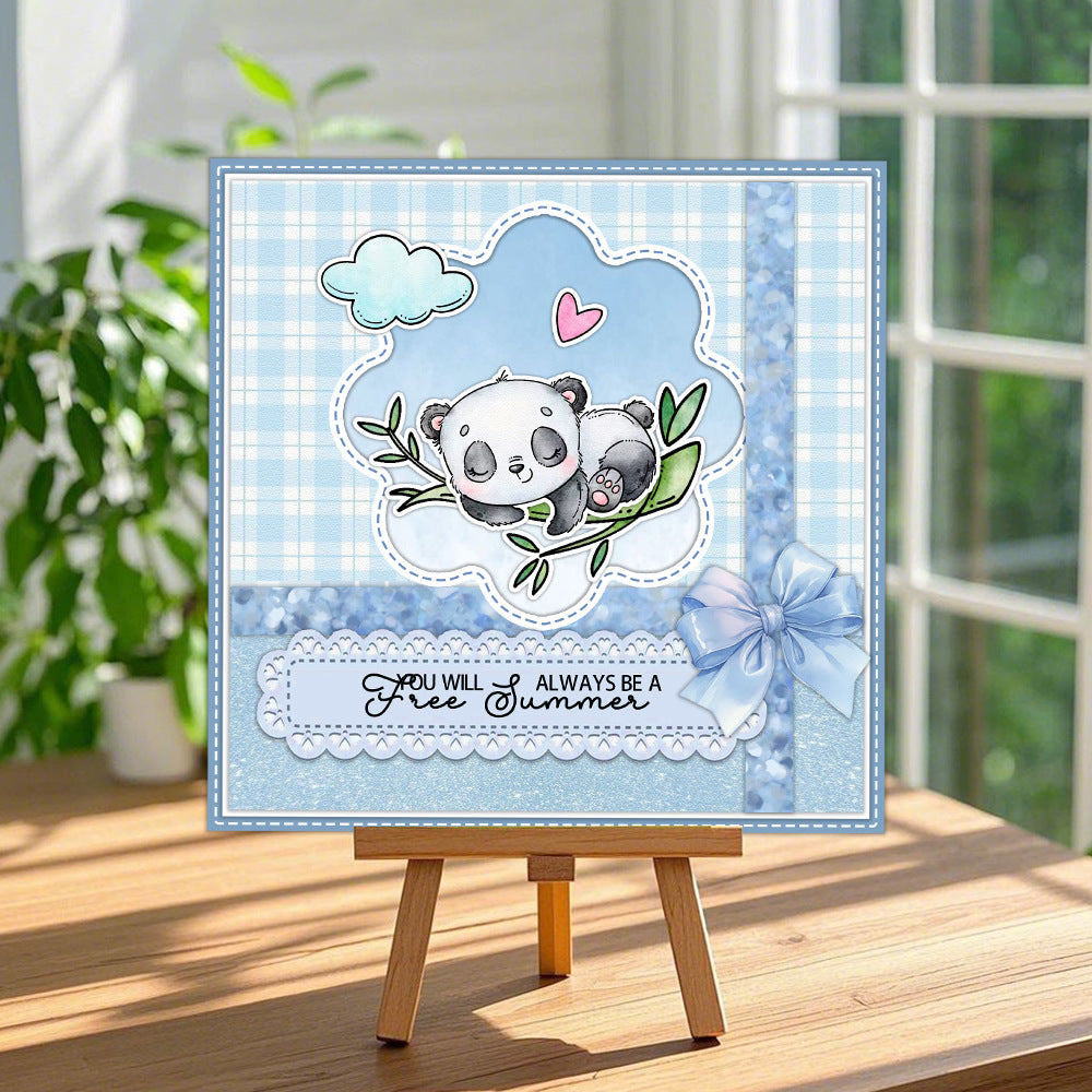 Cute Panda Clear Stamps
