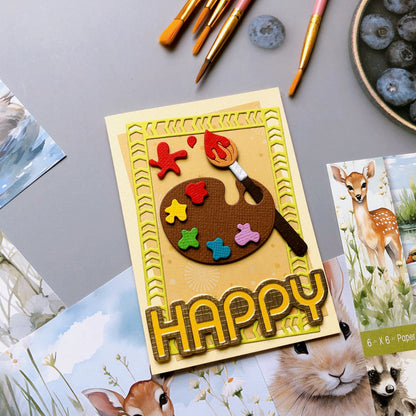 Watercolor Palette Metal Cutting Dies