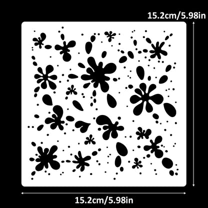 Water Splash Background DIY Painting Hollow Stencil