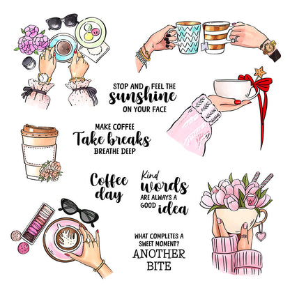 Coffee Life Clear Stamps