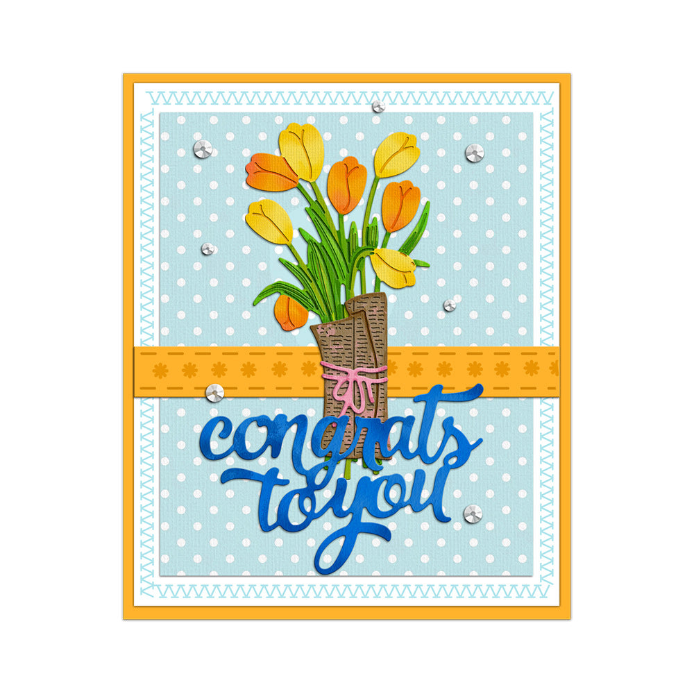 Tulip Bouquet Metal Cutting Dies