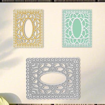Decorative Floral Frame Background Board Cutting Dies