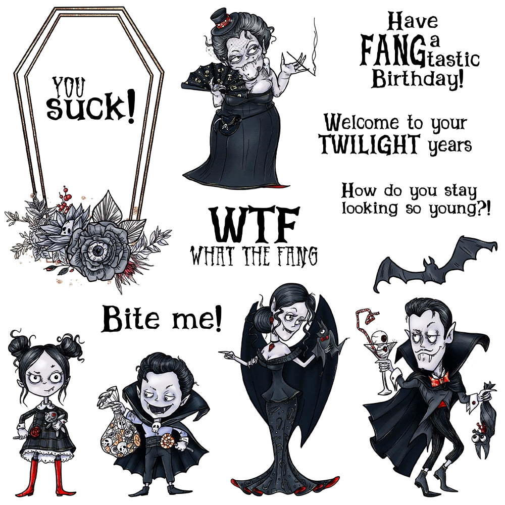 Vampire Family Dies & Stamps Set