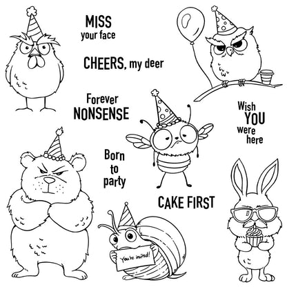 Party Animals Dies & Stamps Set